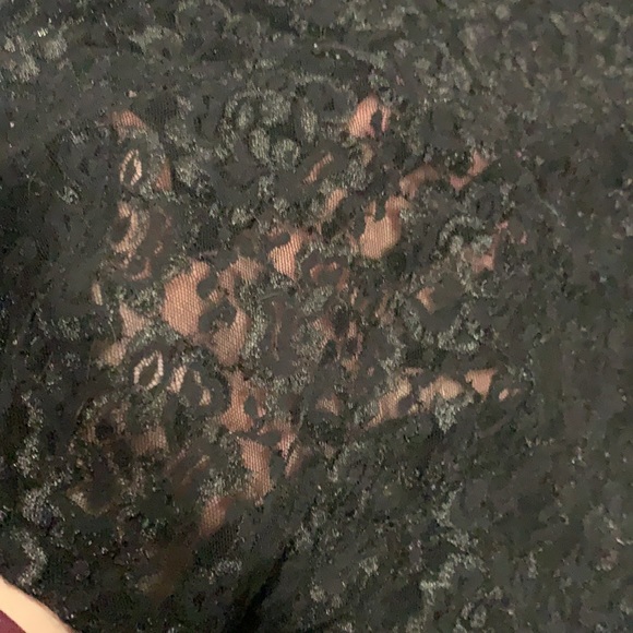 vintage black sheer lace tee - Picture 2 of 3